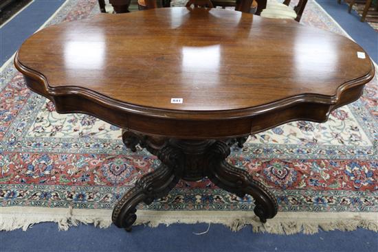A French rosewood centre table, circa 1860 W.130cm